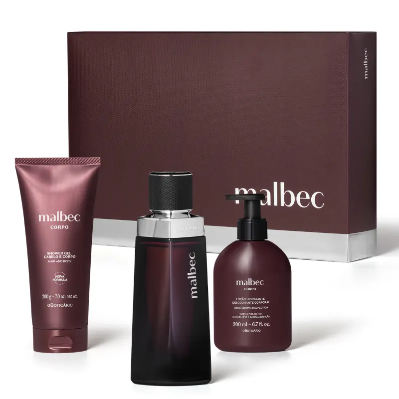 Kit Boticario Presente Especial Malbec (3 itens)