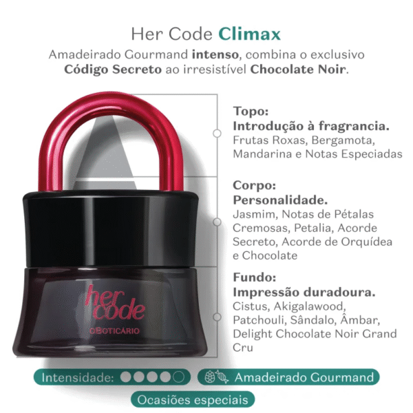 Her Code Clímax Eau de Parfum 50ml - Imagem 5