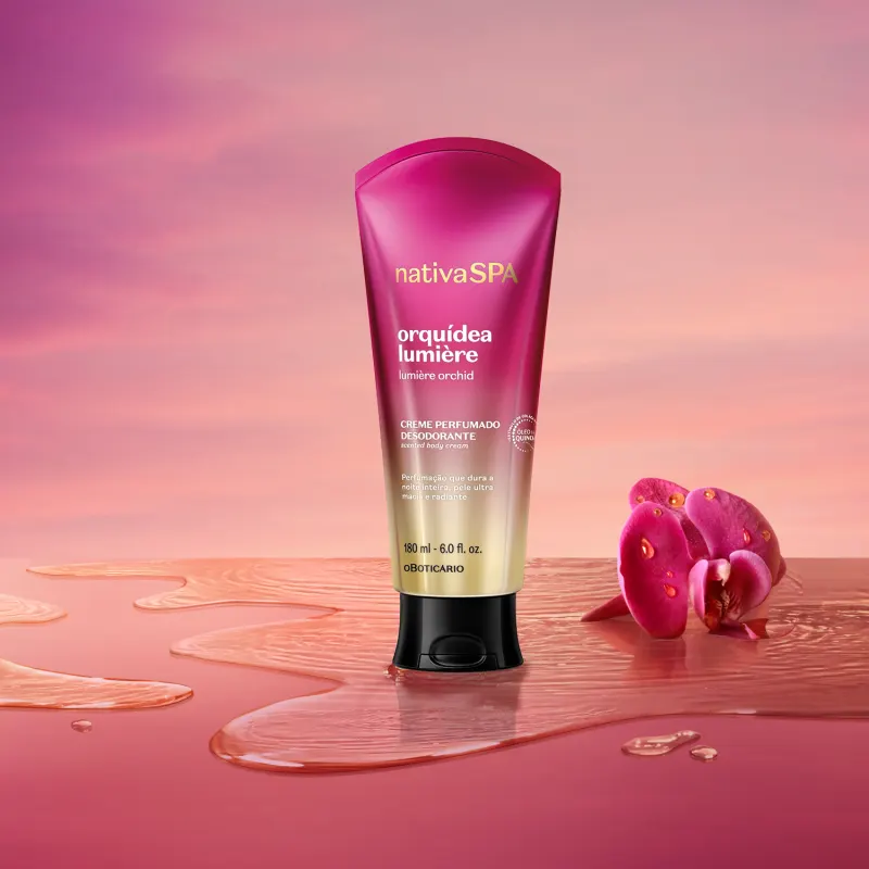 Creme Perfumado Desodorante Nativa SPA Orquídea Lumière 180ml - Imagem 4