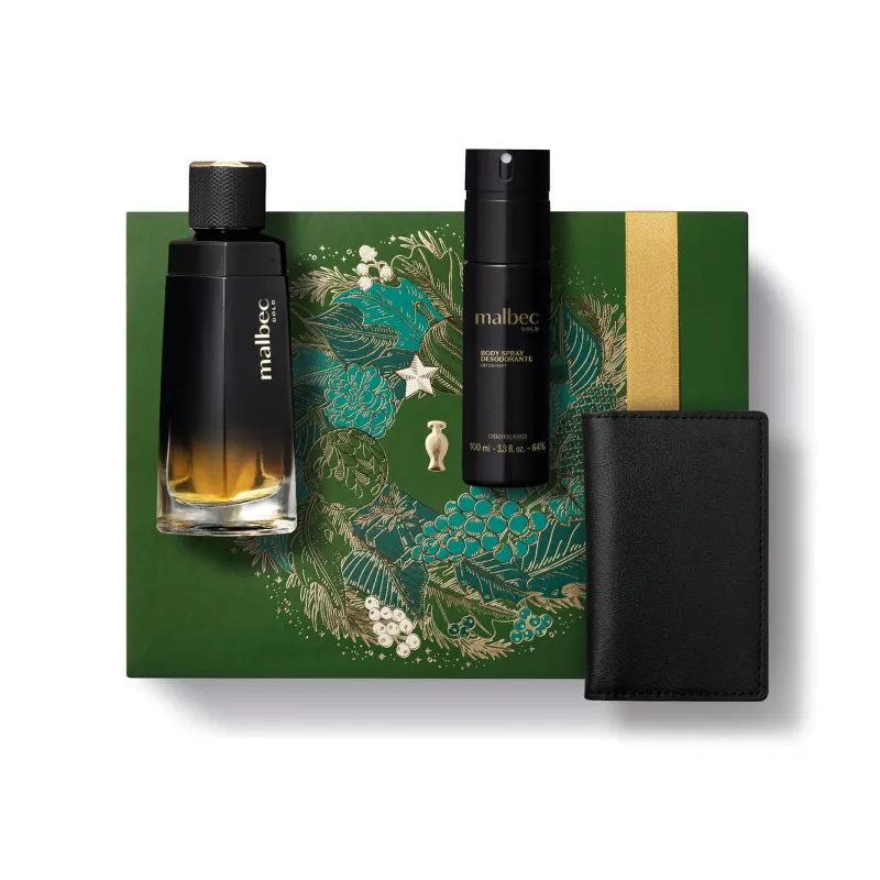 Kit Presente Natal Malbec Gold (3 itens) Boticário - Imagem 2