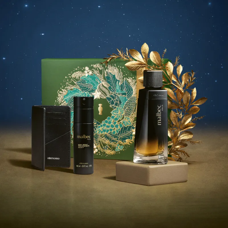 Kit Presente Natal Malbec Gold (3 itens) Boticário - Imagem 3