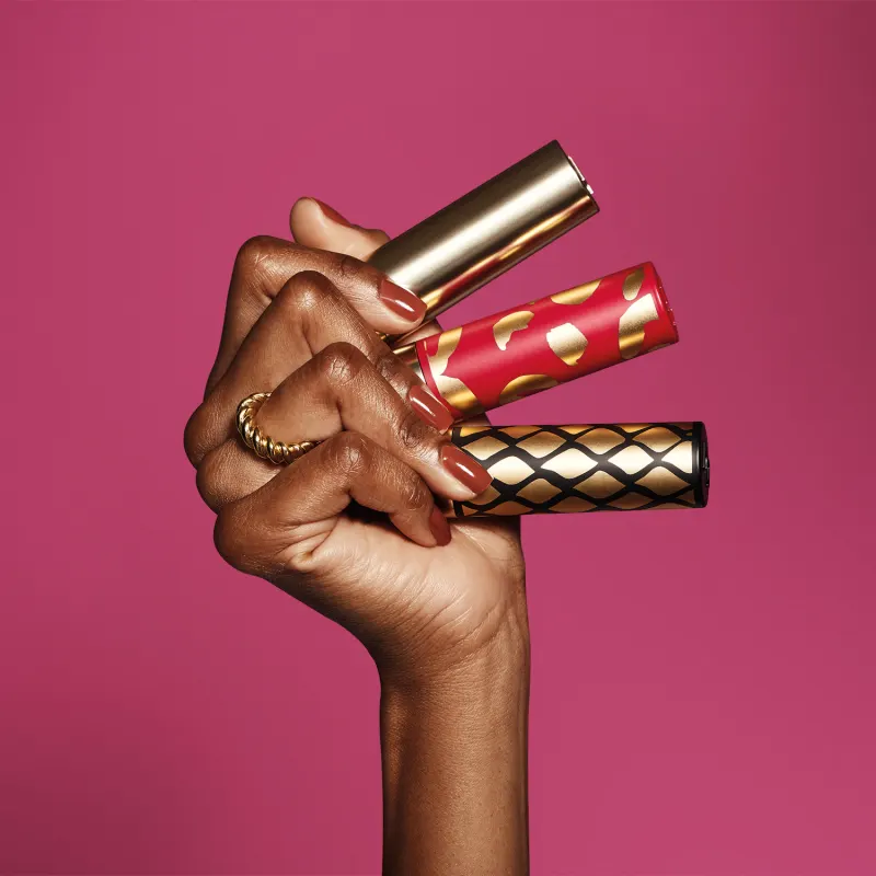 Case Para Batom Customizável Dourado Sofisticado Glam Amulips - Imagem 4