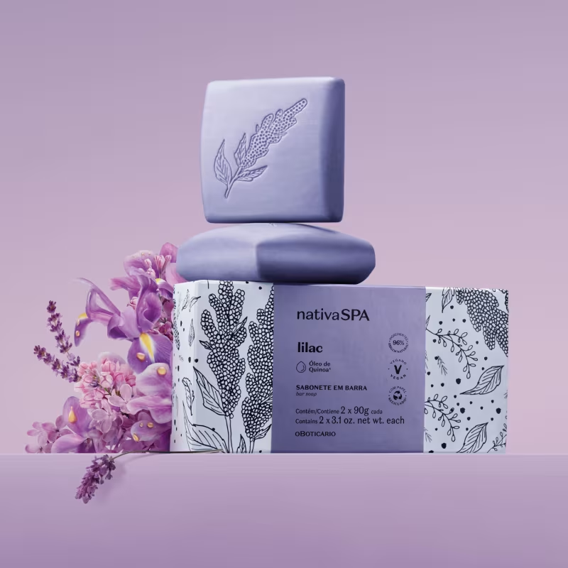 Sabonete Em Barra Nativa Spa Lilac 2x90g - Imagem 2