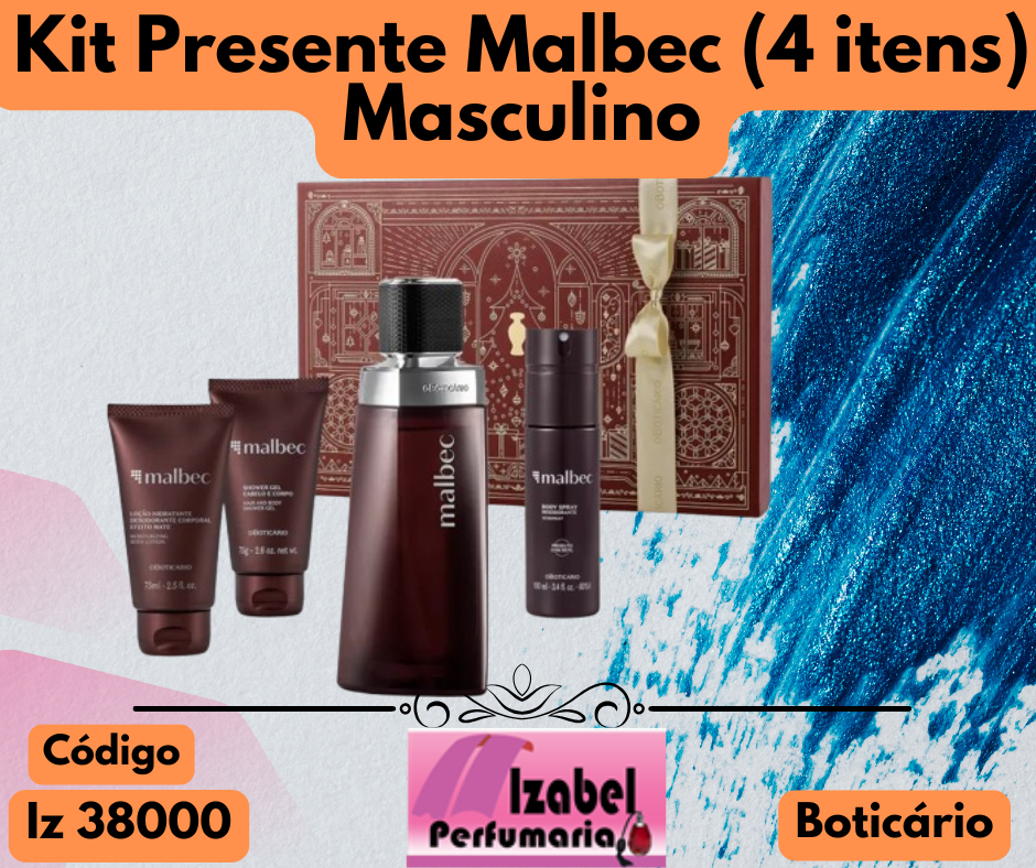 Kit Presente Boticário Malbec (4 itens) Boticário