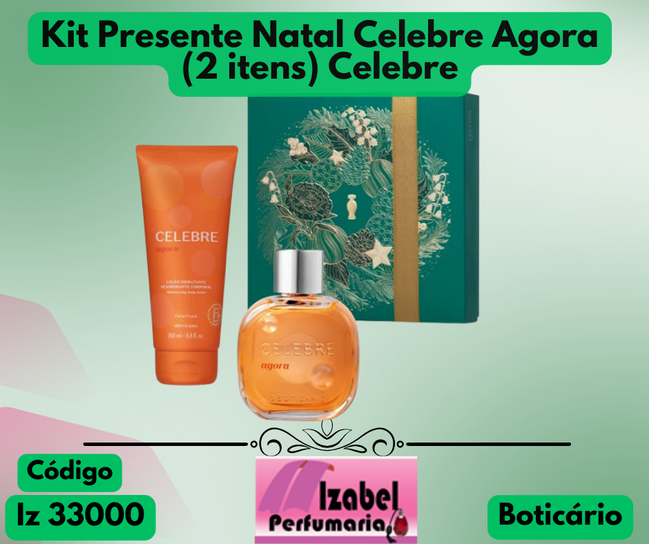 Kit Presente Natal Celebre Agora (2 itens) Boticário