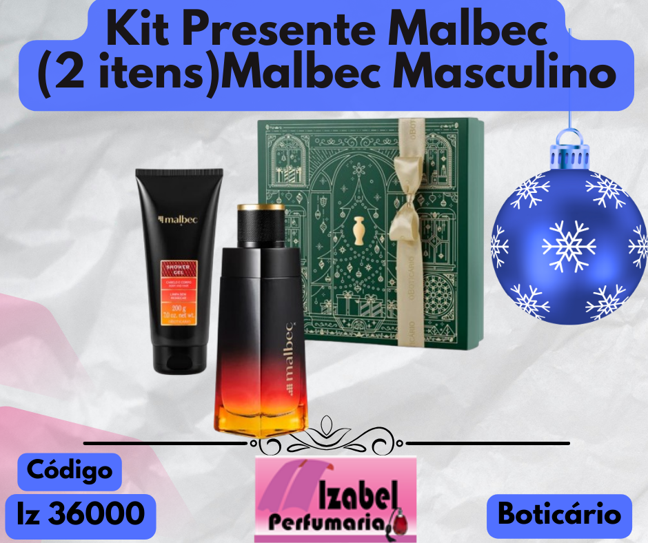 Kit Presente Malbec X (2 itens) Boticário