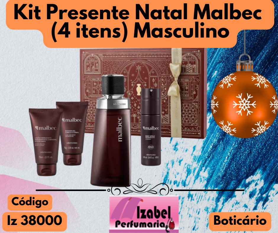 Kit Presente Boticário Malbec (4 itens) Boticário