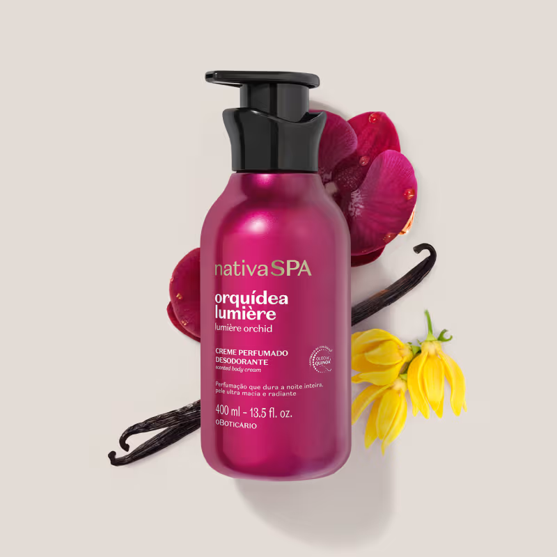 Creme Perfumado Desodorante Nativa SPA Orquídea Lumière 400ml - Imagem 3