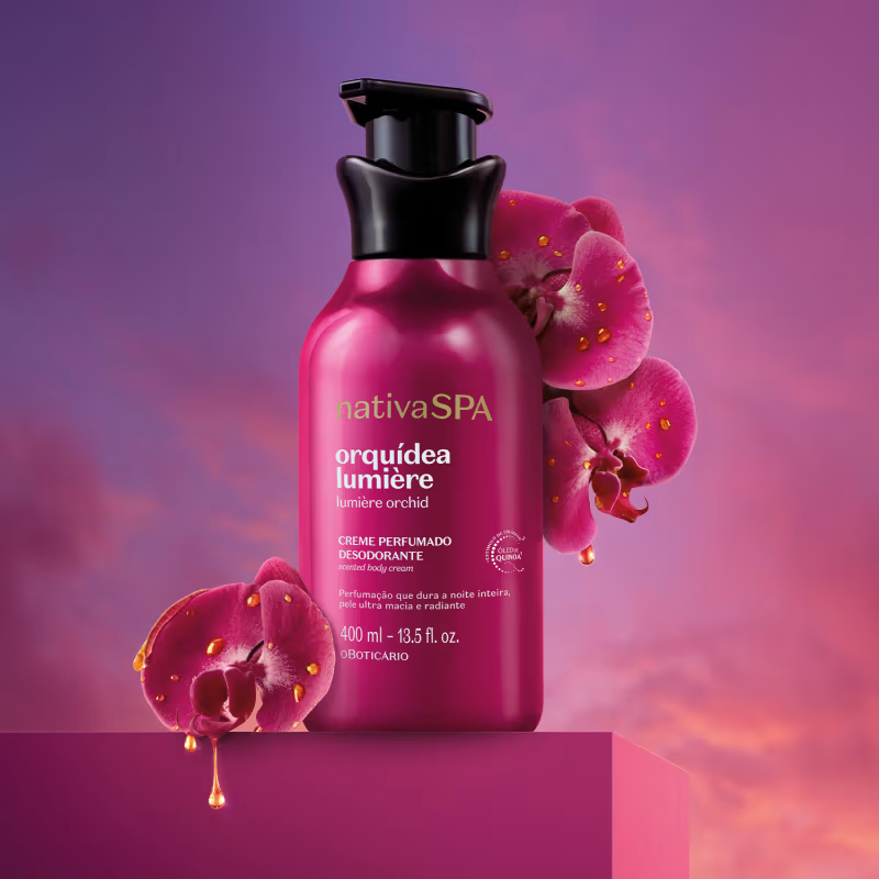 Creme Perfumado Desodorante Nativa SPA Orquídea Lumière 400ml - Imagem 4